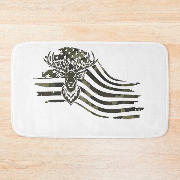 Item preview, Camo Deer American Flag Hunting Wildlife designed and sold by dianadouri.