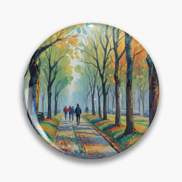 Item preview, Golden Path Through Autumn Trees designed and sold by LumAIere.com.