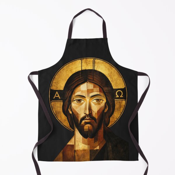 Item preview, Alpha & Omega Modern Icon Tee (Byzantine Bauhaus) designed and sold by Sanctum Icons.