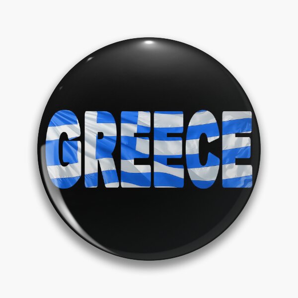 Item preview, GREECE - Flag Flying in Wind cut to Letters Souvenir Sticker Shirt designed and sold by Adam Gormley.