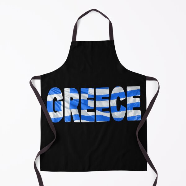 Item preview, GREECE - Flag Flying in Wind cut to Letters Souvenir Sticker Shirt designed and sold by Adam Gormley.