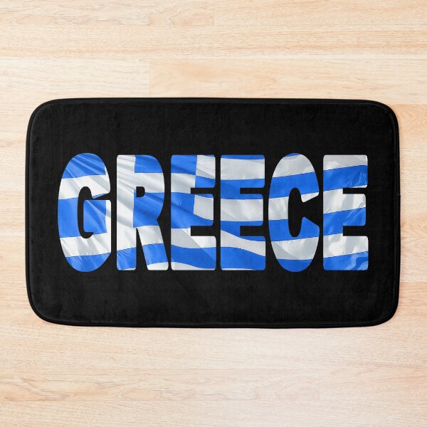 Item preview, GREECE - Flag Flying in Wind cut to Letters Souvenir Sticker Shirt designed and sold by Adam Gormley.