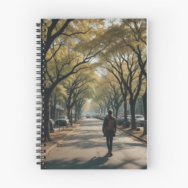 Item preview, Quiet Street Under Autumn Canopy designed and sold by LumAIere.com.