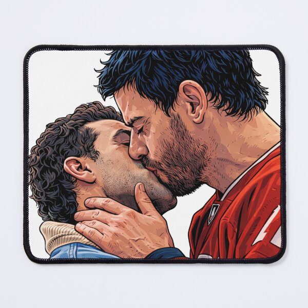 Item preview, Scott and Kip kiss passionately (fan art) designed and sold by PopCultureAndStuff.