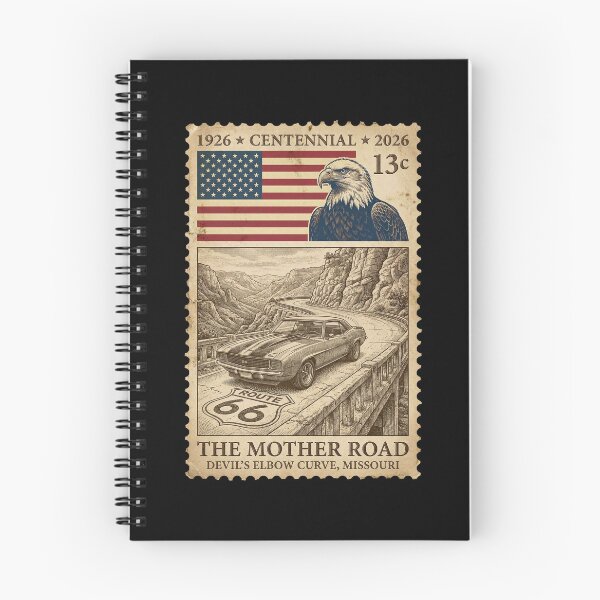 Item preview, Route 66 Devil's Elbow Curve Missouri - Vintage Car Stamp designed and sold by G350.