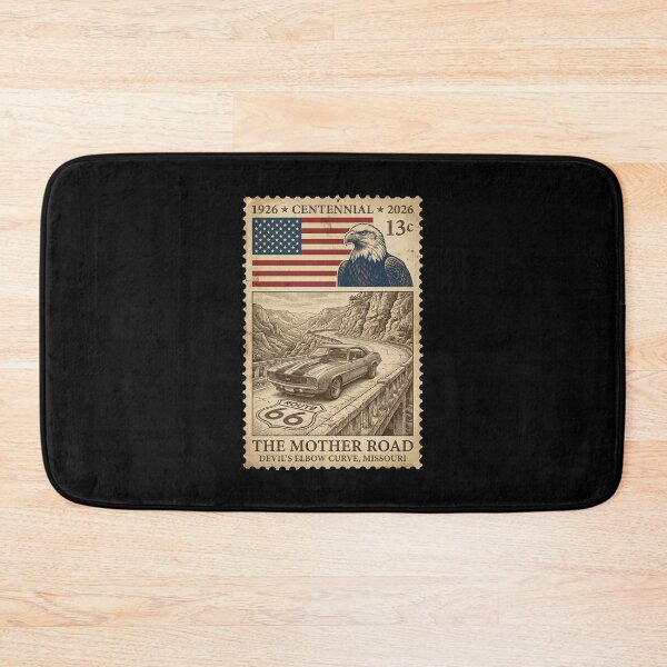 Item preview, Route 66 Devil's Elbow Curve Missouri - Vintage Car Stamp designed and sold by G350.