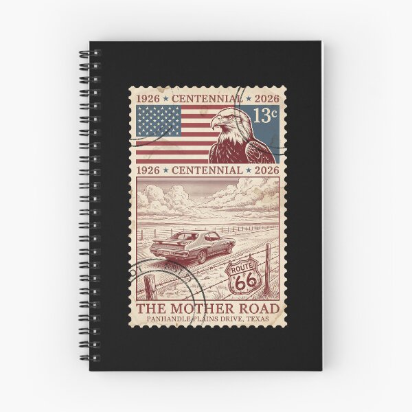 Item preview, Route 66 Panhandle Plains Texas - Red Vintage Muscle Car Stamp designed and sold by G350.