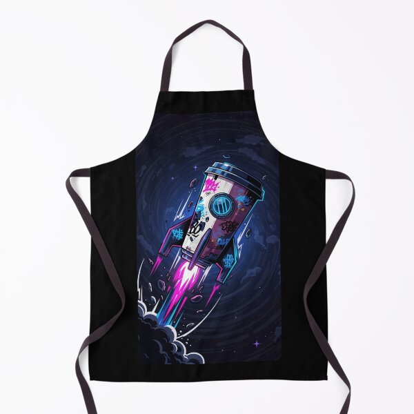 Item preview, Coffee Rocket – Street Style Space Coffee Art designed and sold by Pluto ⭐️.