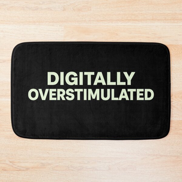 Item preview, Digitally Overstimulated – Minimalist Internet Burnout Typography designed and sold by AddictiveDesign.
