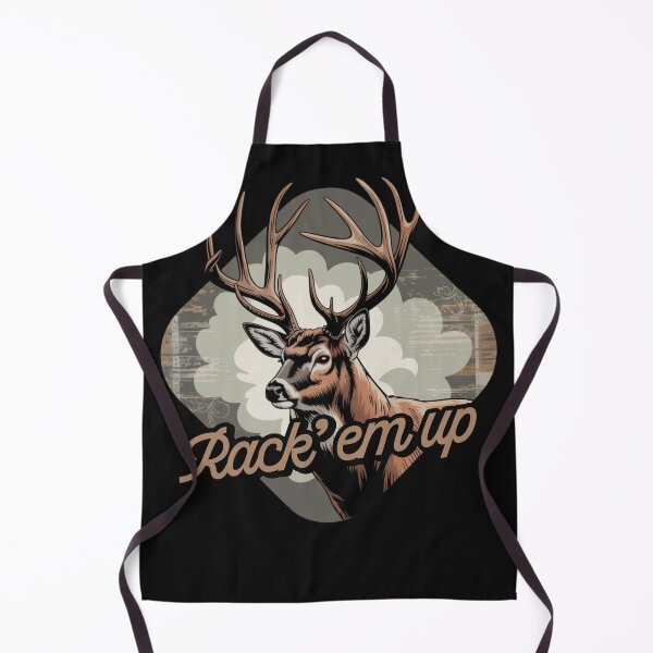 Item preview, Rack ’Em Up Deer Hunting Vintage Wildlife designed and sold by dianadouri.