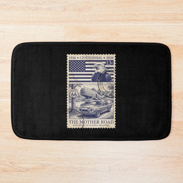 Item preview, Route 66 Blue Whale of Catoosa Oklahoma - Vintage Stamp Art designed and sold by G350.