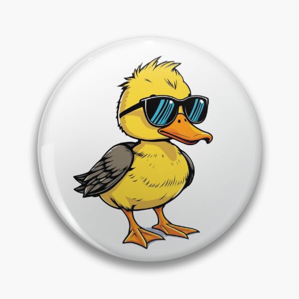 Item preview, Yellow Duck with Blue Reflective Sunglasses designed and sold by crafteek.