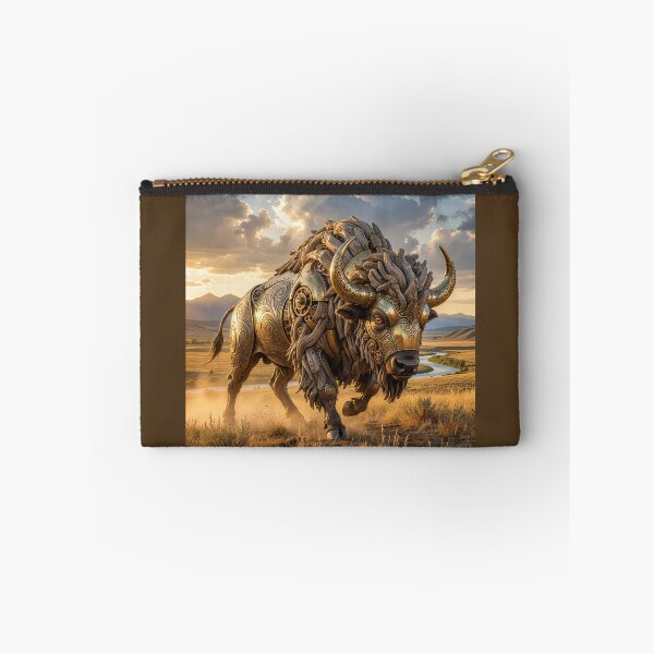 Item preview, Brass and Driftwood Art Nouveau Bison designed and sold by Tridentulus.