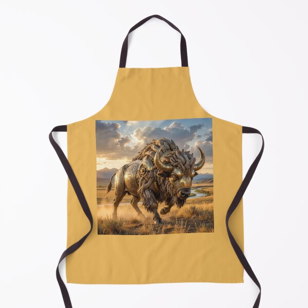 Item preview, Brass and Driftwood Art Nouveau Bison designed and sold by Tridentulus.