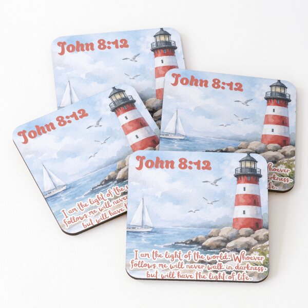 Item preview, John 8:12 – I Am the Light of the World Christian Design designed and sold by MoriaStore.