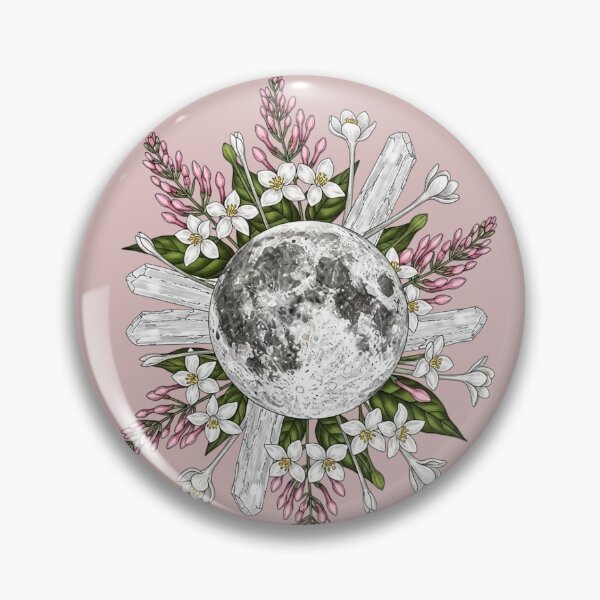 Item preview, Full Moon Energy - Selenite & Jasmine Celestial Art designed and sold by Credisaim.