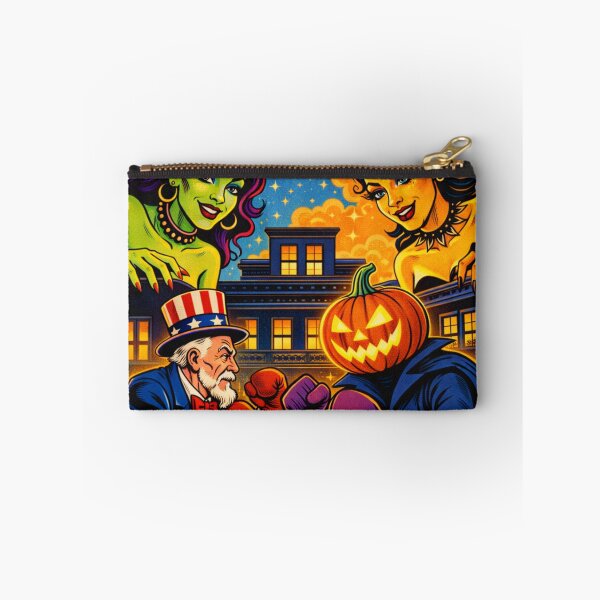 Item preview, Headless Horseman Boxing Uncle Sam — Mid Century Retro Illustration designed and sold by TheHorsemanRidesAgain.
