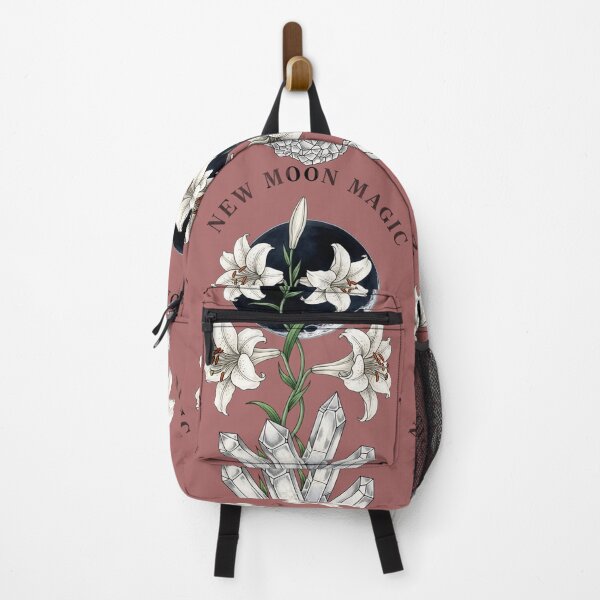 Item preview, New Moon Magic - White Lilies & Clear Quartz Art designed and sold by Credisaim.