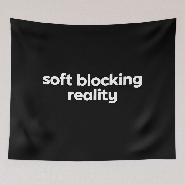 Item preview, Soft Blocking Reality – Digital Burnout Minimal Typography Design designed and sold by AddictiveDesign.