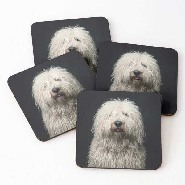 Item preview, Komondor Dog on Black designed and sold by Elisabeth Lucas.