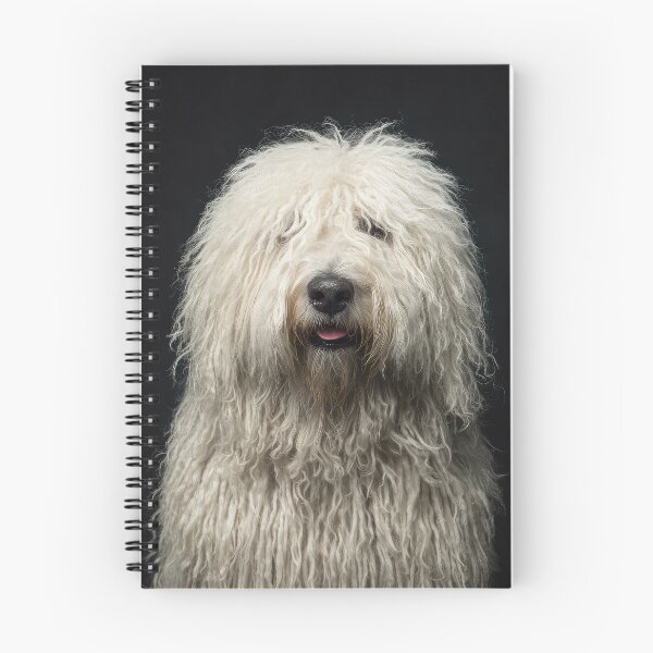 Item preview, Komondor Dog on Black designed and sold by Elisabeth Lucas.