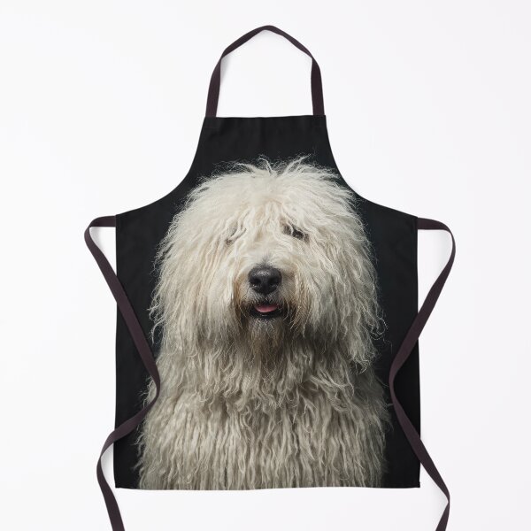 Item preview, Komondor Dog on Black designed and sold by Elisabeth Lucas.