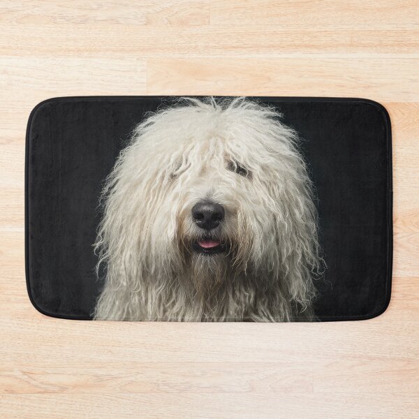 Item preview, Komondor Dog on Black designed and sold by Elisabeth Lucas.
