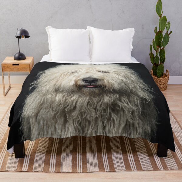 Item preview, Komondor Dog on Black designed and sold by Elisabeth Lucas.