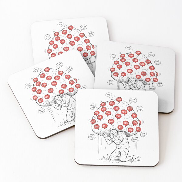 Item preview, The Weight of Digital Overload designed and sold by All The Raage.