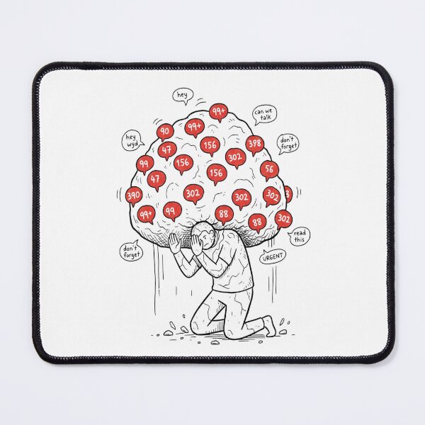 Item preview, The Weight of Digital Overload designed and sold by All The Raage.