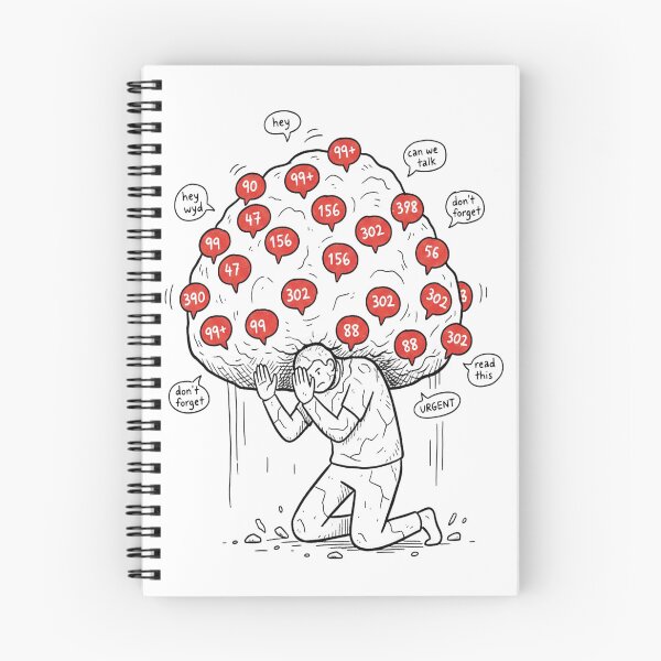 Item preview, The Weight of Digital Overload designed and sold by All The Raage.