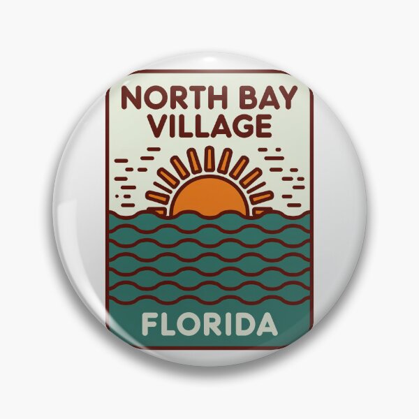Item preview, North Bay Village Florida - Beach Sign designed and sold by TheOldMittenIllustrated.