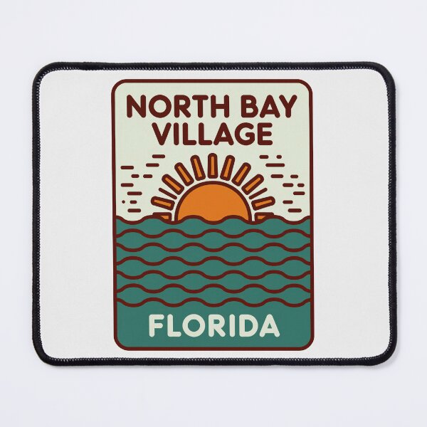 Item preview, North Bay Village Florida - Beach Sign designed and sold by TheOldMittenIllustrated.