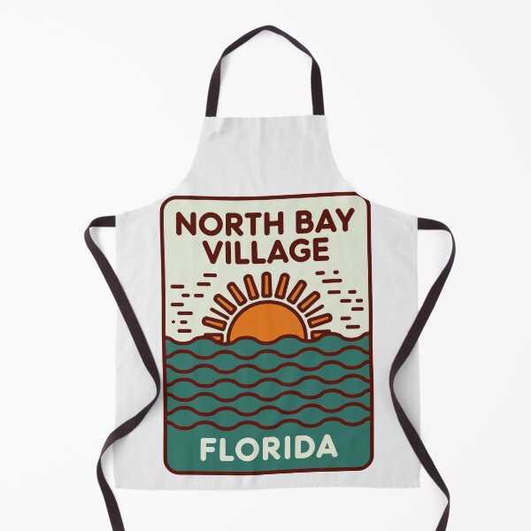 Item preview, North Bay Village Florida - Beach Sign designed and sold by TheOldMittenIllustrated.