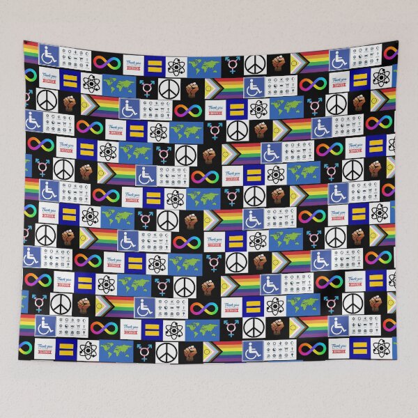 Item preview, Diversity Equity and Inclusion Flags Pattern designed and sold by BeJolley.
