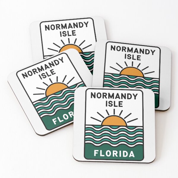 Item preview, Normandy Isle Florida - Beach Sign designed and sold by TheOldMittenIllustrated.