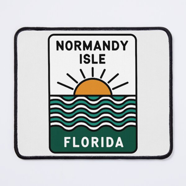 Item preview, Normandy Isle Florida - Beach Sign designed and sold by TheOldMittenIllustrated.