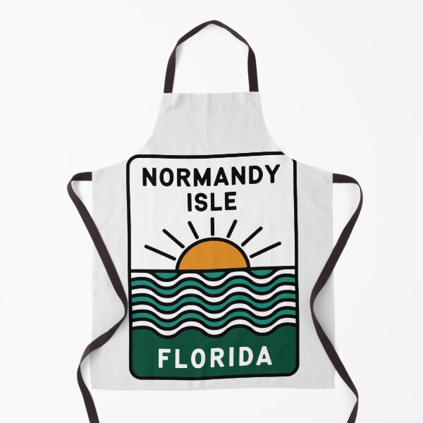 Item preview, Normandy Isle Florida - Beach Sign designed and sold by TheOldMittenIllustrated.