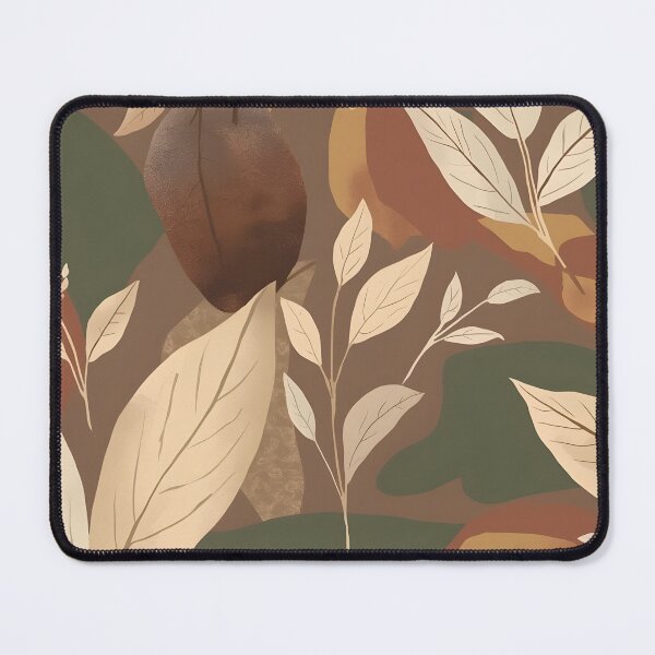 Item preview, Earthy botanical pattern with abstract organic shapes designed and sold by VibranPalette.