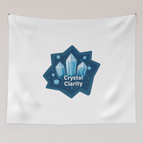 Item preview, Blue Crystal Clarity Minimal Reward Badge designed and sold by FWLKIT.