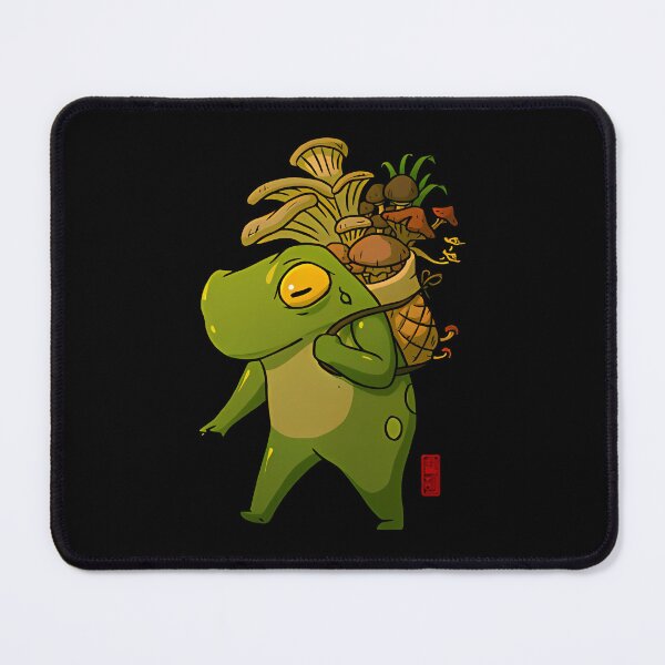 Item preview, Cute Frog Mushroom Picker Cottagecore Art designed and sold by ghangbjarni9.