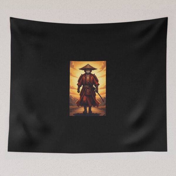 Item preview, Cat Samurai Japan Japanese Funny Graphic  designed and sold by yaginoie.