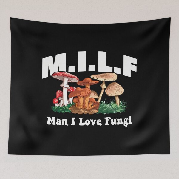 Item preview, M.I.L.F Man I Love Fungi Funny Mushroom Pun designed and sold by ghangbjarni9.