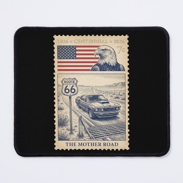 Item preview, Route 66 Desert Cattle Guard - 7c Vintage Car Stamp designed and sold by G350.