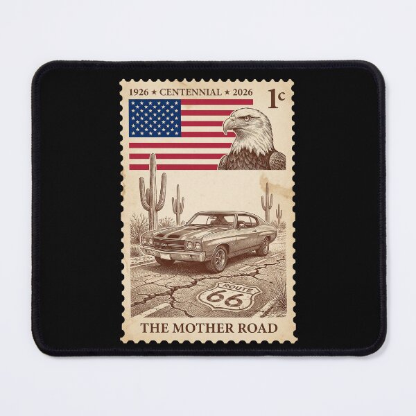 Item preview, Route 66 Saguaro Sentinel - 1c Muscle Car Stamp designed and sold by G350.