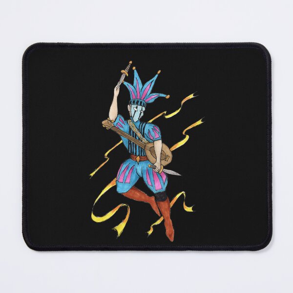 Item preview, Arcane Jester - Fantasy Bard Warrior illustration designed and sold by McKee Designs.