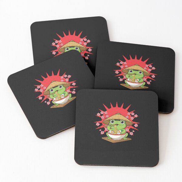 Item preview, Frog Eating Ramen Kawaii Neko Japanese Noodles Anime Lovers  designed and sold by yaginoie.