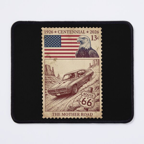 Item preview, Route 66 Off-Road Rally - Vintage Muscle Car Stamp designed and sold by G350.