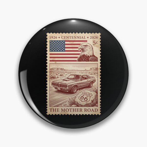 Item preview, Route 66 Monument Valley 5c Stamp - Classic Cougar Car designed and sold by G350.