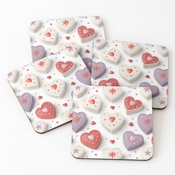 Item preview, Love themed seamless pattern featuring decorative heart shapes on a light background. designed and sold by KlarkiteTees.